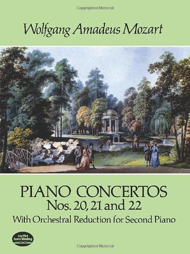 Libro de Piano, Wolfgang Amadeus Mozart Piano Concertos Nos . 20,21 y 22 . Reducción Orquestal