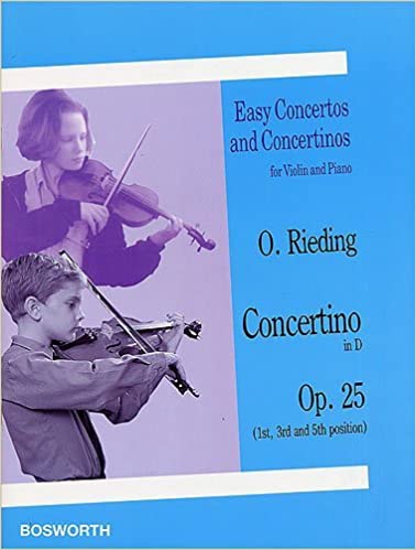Libro Concertino in D, Op. 25: Easy Concertos and Concertinos Series for Violin and Piano (Easy Concertos and Concertinos for Violin and Piano)