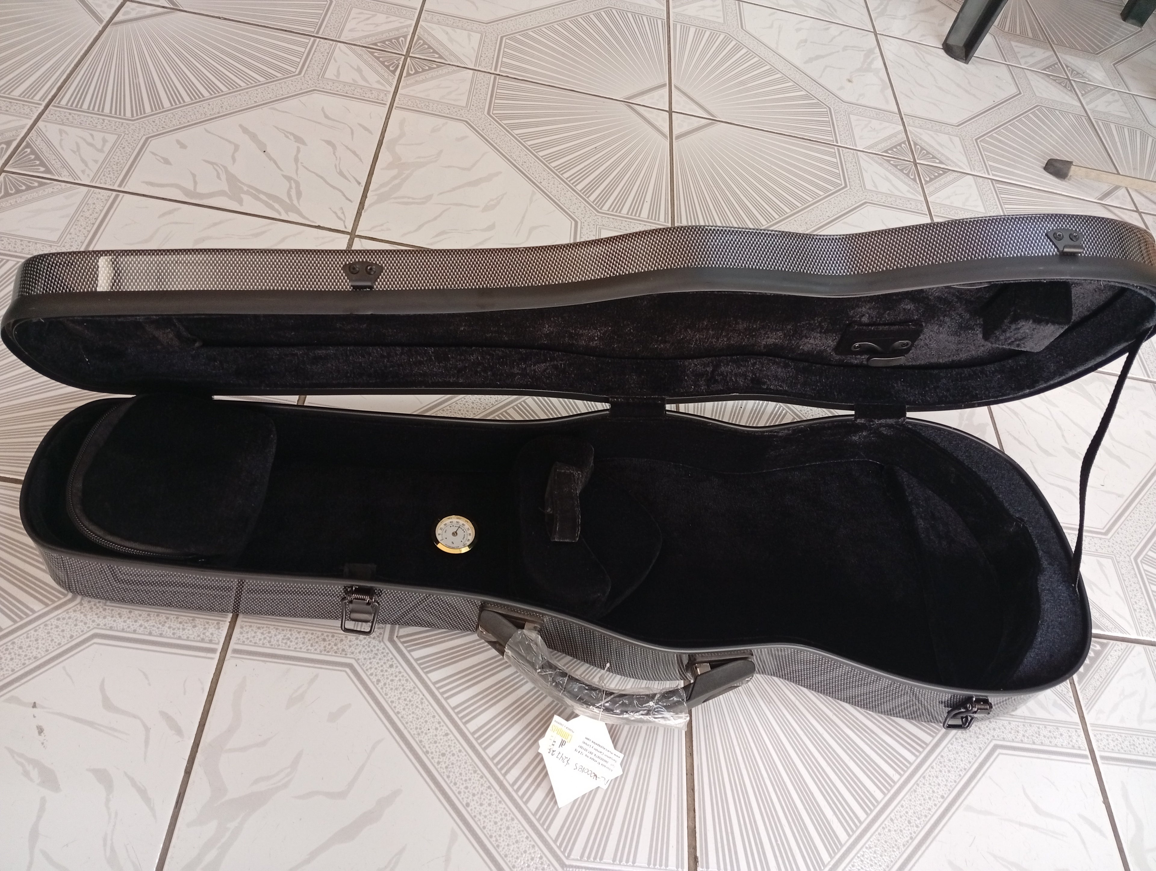 Estuche para Violín de fibra de carbono  4/4, Negro con gris