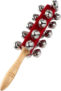 Cascabeles de mano con mango de madera de 21 sonajas
