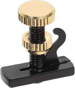 Afinador fino para violín ligero, estilo británico, color negro y dorado 4/4- 3/4