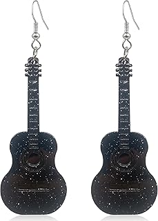 Aretes con dije de Guitarra