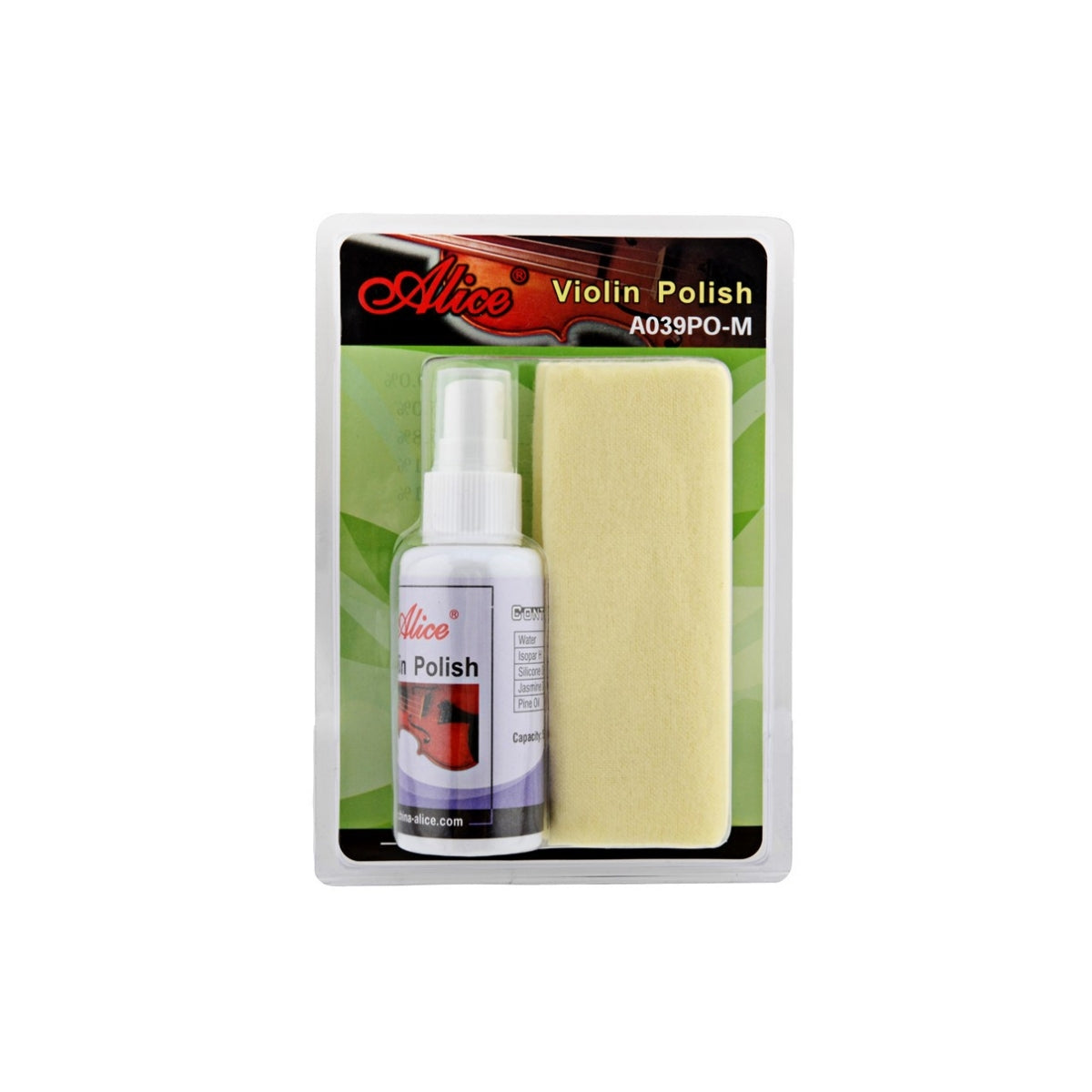 Kit de limpieza de Violin Polish A039PO marca Alice