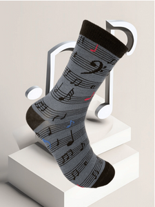 Medias con diseños musicales