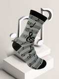 Medias con diseños musicales