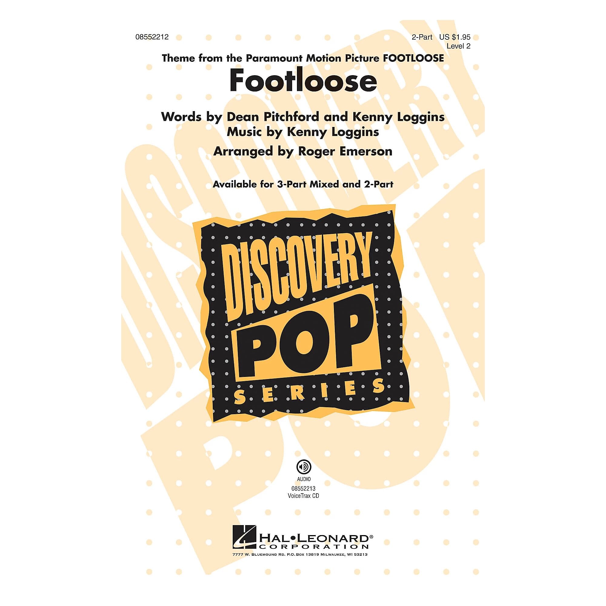 Partitura Coral Footloose 2 Voces