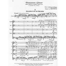 Partituras para Guitarra, Romancero Gitano, by Federico García Lorca OP.152
