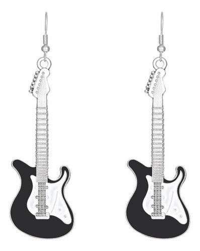 Aretes con dije de Guitarra