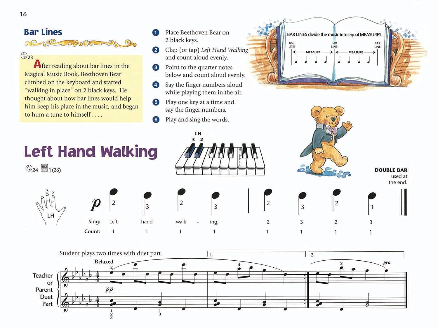 Libro de Piano Music for Little Mozarts  music Lesson Book 1