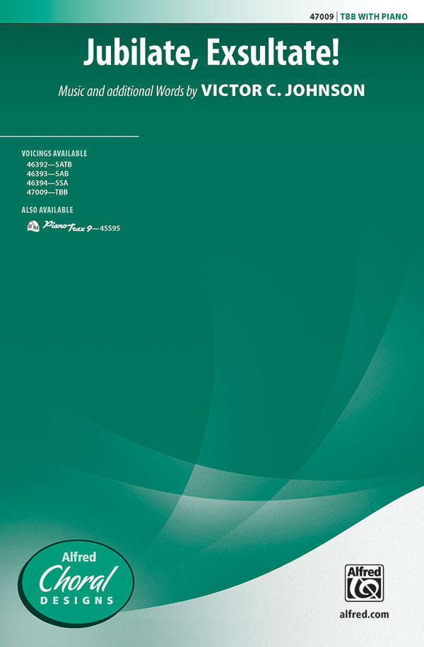 Partitura Coral Jubilate, Exsultate! TBB con Piano