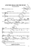 Partitura Coral And This Shald Be For Music SATB con Piano