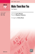 Partitura Coral Make Them Hear You SATB con Piano