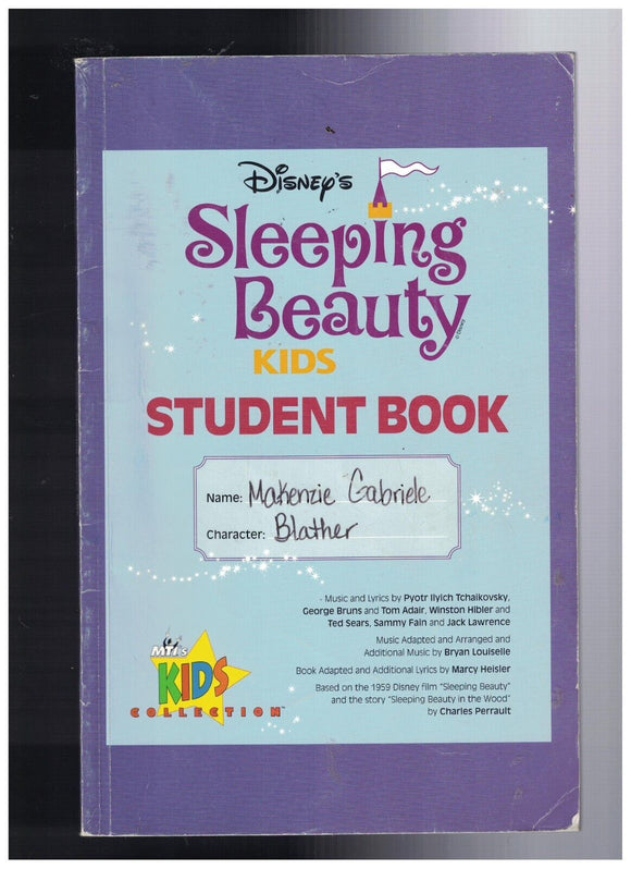 Sleeping beauty Kids Student Book, Disney