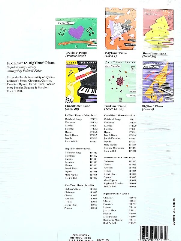 CD BigTime Piano - Christmas - Level 4 Background Accompaniments