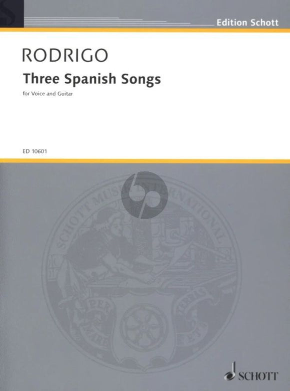 Three Spanish Songs - Voice and Guitar - by Rodrigo