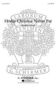 Partitura Coral Hodie Christus Natus Est Double Chorus