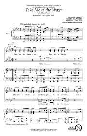 Partitura Coral Take Me to the Water SATB