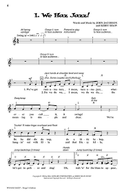 Partitura Coral We Haz Jazz!  Singer's Edition Pak Booked