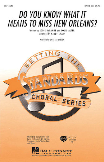 Partitura Coral Do you know waht it means to miss new Orleans? SATB