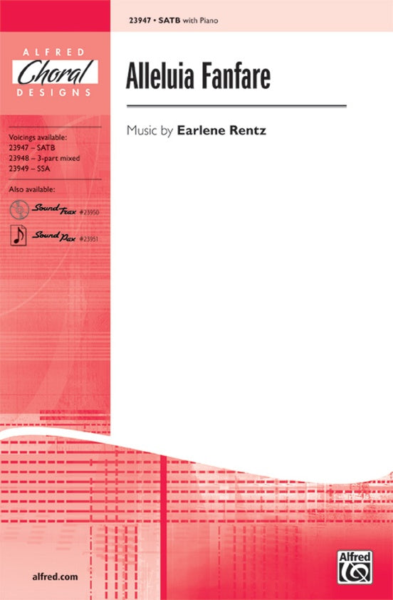 Partitura Coral Alleluia Fanfare SATB con Piano