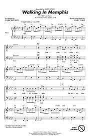 Partitura Coral Walking In Memphis SATB