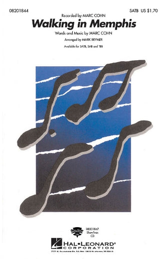 Partitura Coral Walking In Memphis SATB