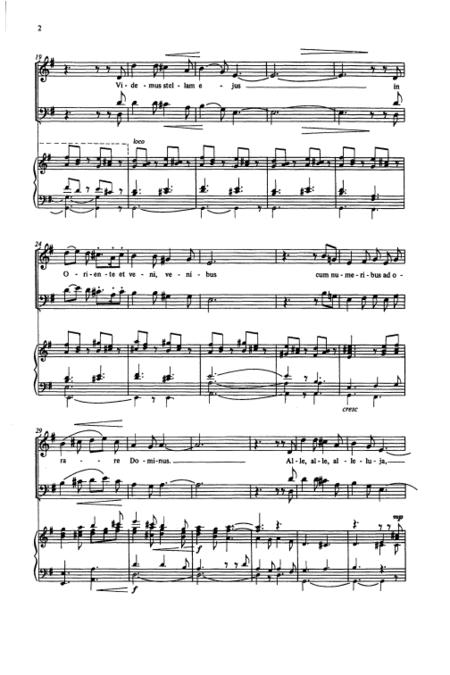 Partitura The Three Kings by Anders Ohrwall