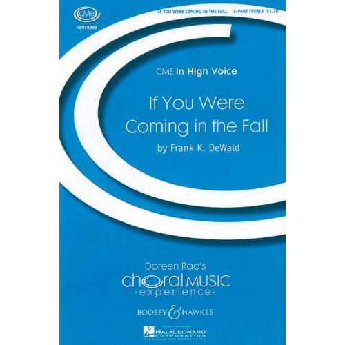 Partitura Coral If You Were Coming in the Fall 2 Voces