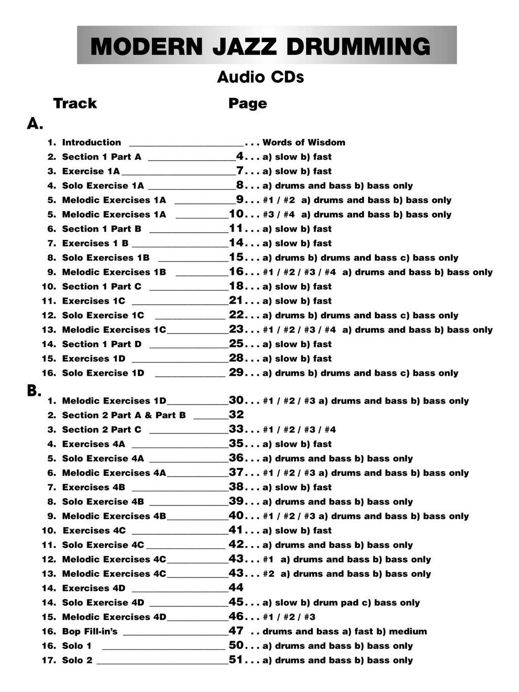 Libro de Instrumentos de Percusión, Advanced Techniques fort the modern  drummer, Volume 1