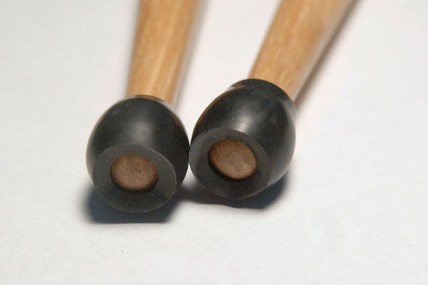 Set de Puntas de práctica de goma de baquetas