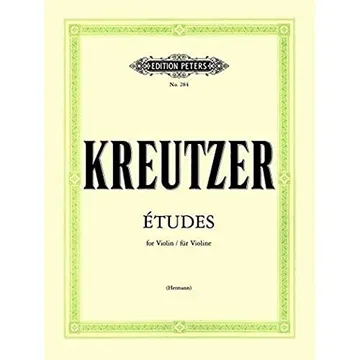 Libro para Violín Kreutzer 42 Etudes de Friedrich Hermann