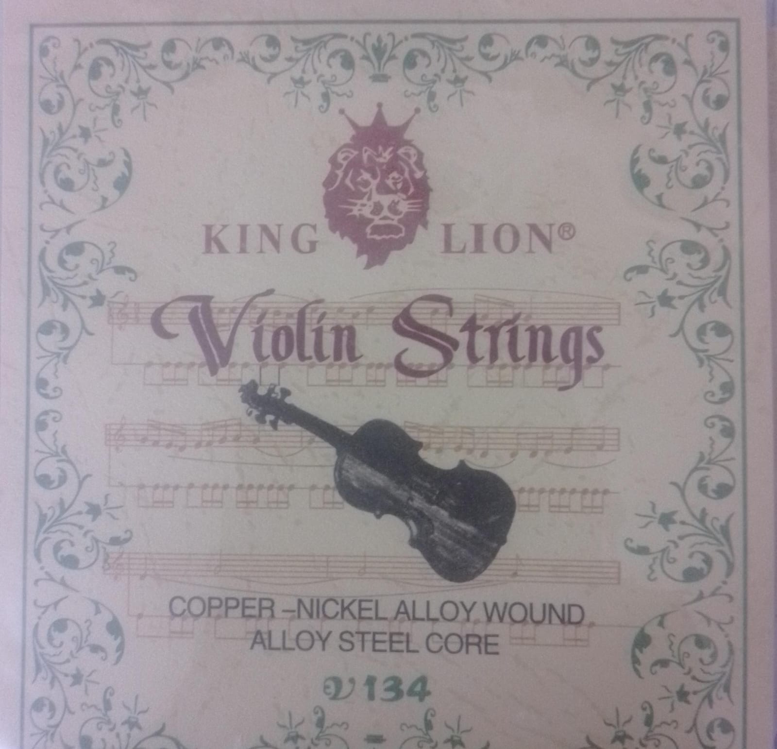 Juego de cuerdas de Violin  King Lion 1/2 y 1/4