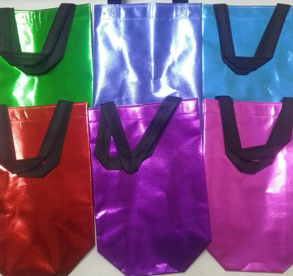 Bolso metalizado de  19.5 cms x 25 cms