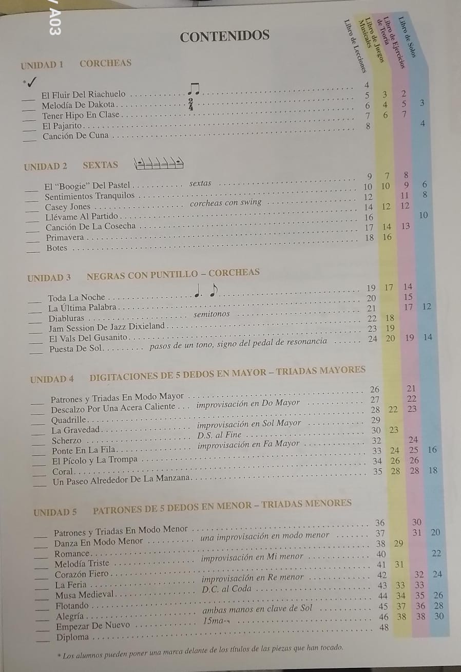 Lecciones De Piano Libro 3