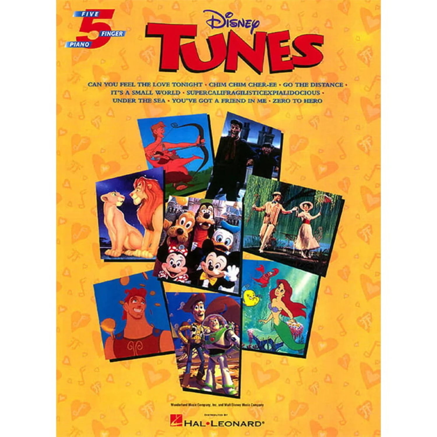 Libro de piano Disney Tunes five 5