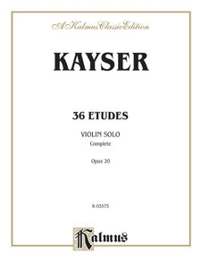 Libro Kayser 36 Etudes violin