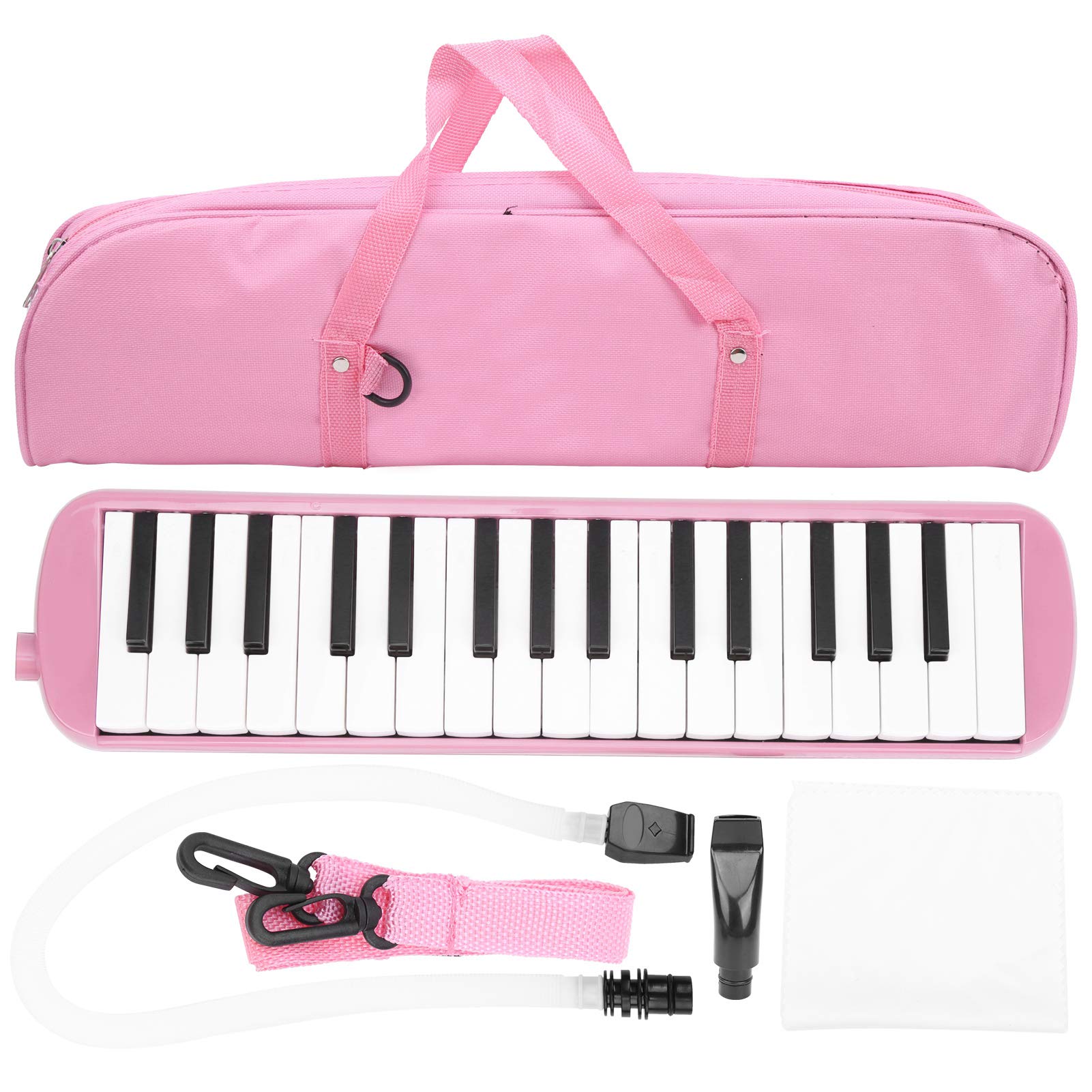 Melodica Feifan de plastico 32 teclas rosada