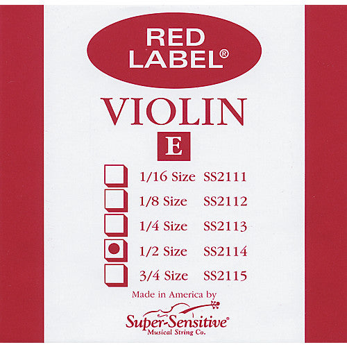 Cuerda individual de Violín E (Mi) Red Label 4/4
