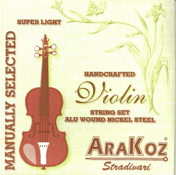Juego de Cuerdas de Violín Arakoz Stradivari 1/2