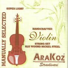 Juego de Cuerdas de Violín Arakoz 1/4