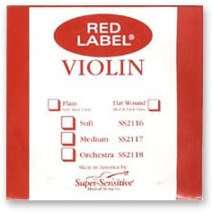 Cuerda Individual de Violín D (Re) Red Label 4/4