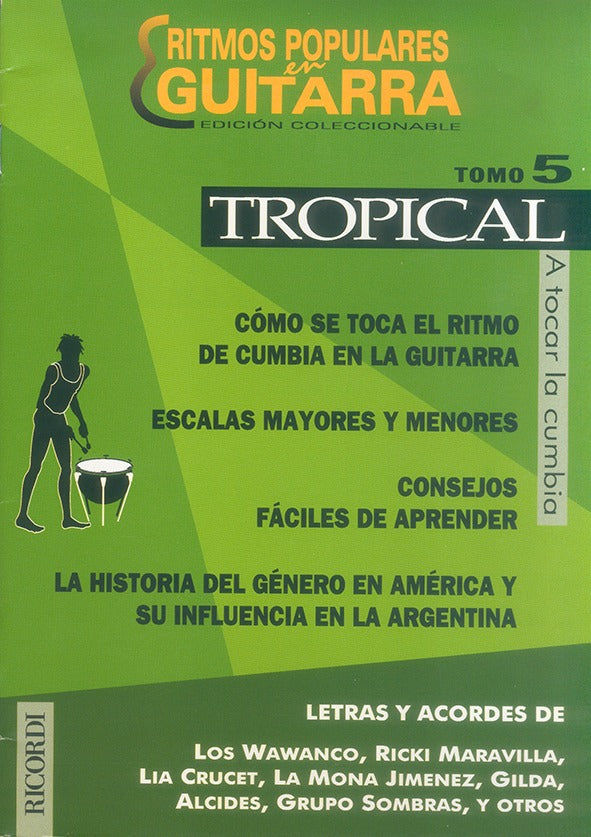 Ritmos populares en Guitarra Tomo 5 Tropical Ricordi