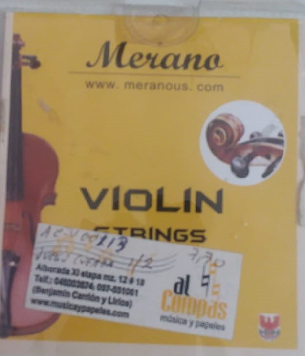Cuerda Individual de Violín E (Mi) Merano 1/2