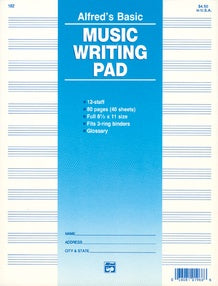 Cuaderno Pautado, Standard, Alfred's Basic