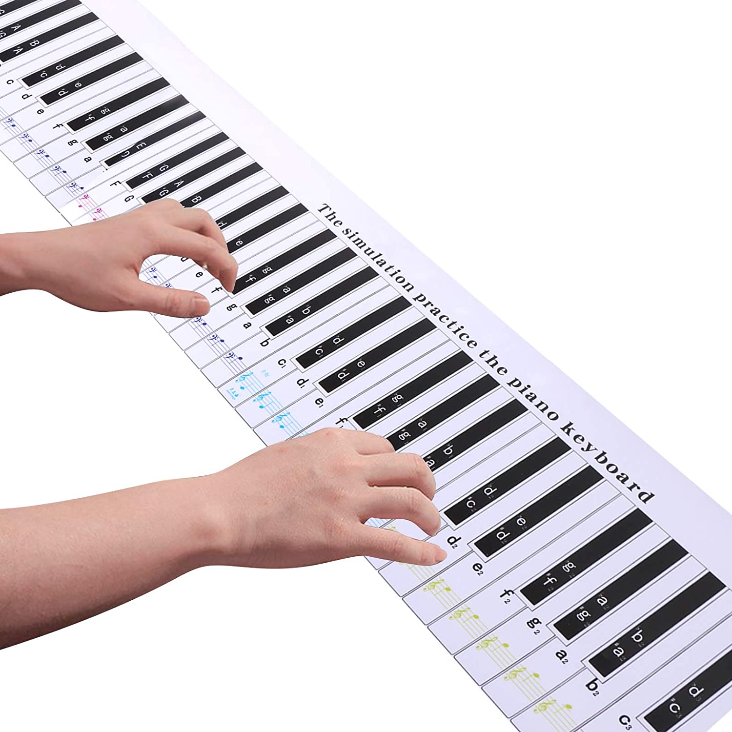 Teclado de piano, de cartulina