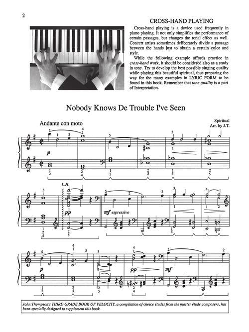 Libro de Piano John Thompson tercer Grado