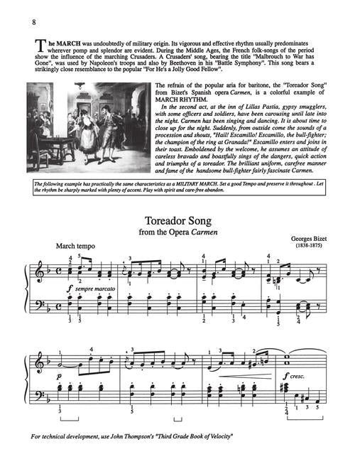 Libro de Piano John Thompson tercer Grado