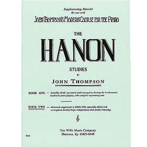 Libro de piano The Hannon Studies by Jhon Thompson
