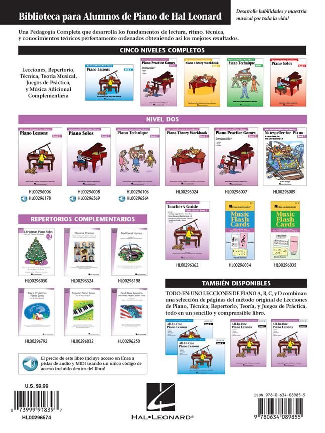 Lecciones De Piano Libro 2
