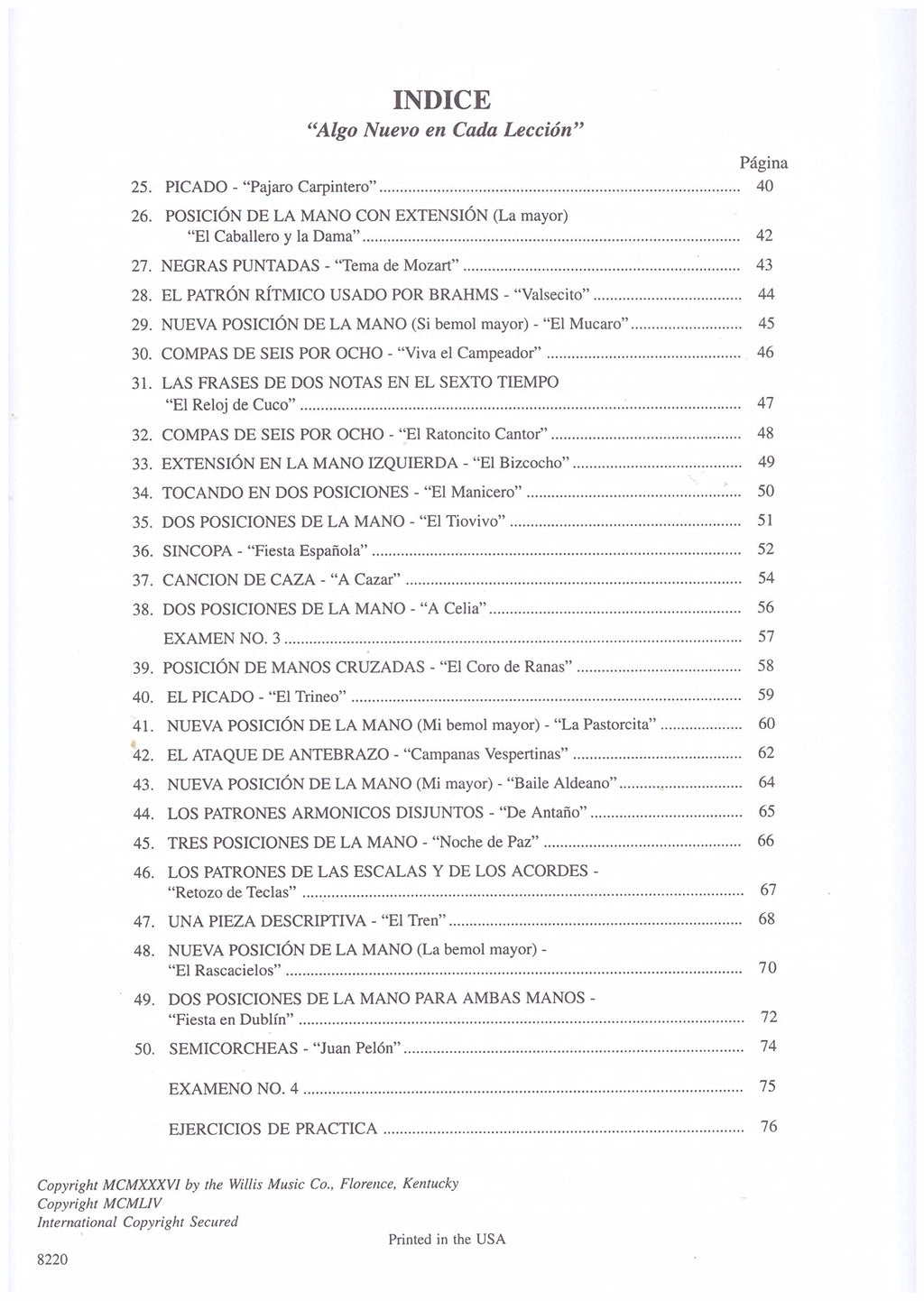 Libro de Piano John Thompson Primer Grado,Parte II